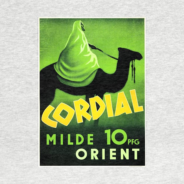 CORDIAL MILDE ORIENT 10PFG Bedouin Riding Camel German Cigarettes Advertising by vintageposters